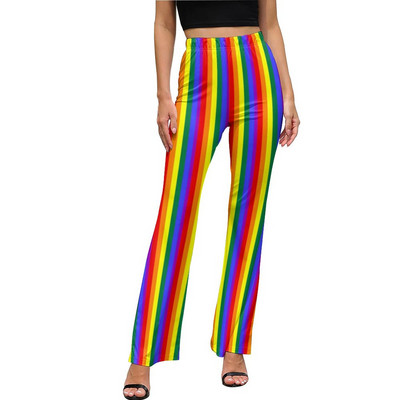 Klasične prugaste hlače Crno-bijele pruge visokog struka Seksi lepršave hlače Dnevni uzorak Ulične hlače Poklon