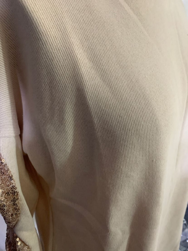 Sequin Top 2023 γυναικεία μπλουζάκια με ραφές Κομψό ανοιξιάτικο πουλόβερ Γυναικείο πουκάμισο με μακρυμάνικο μπλουζάκι με αντίθεση Streetwear