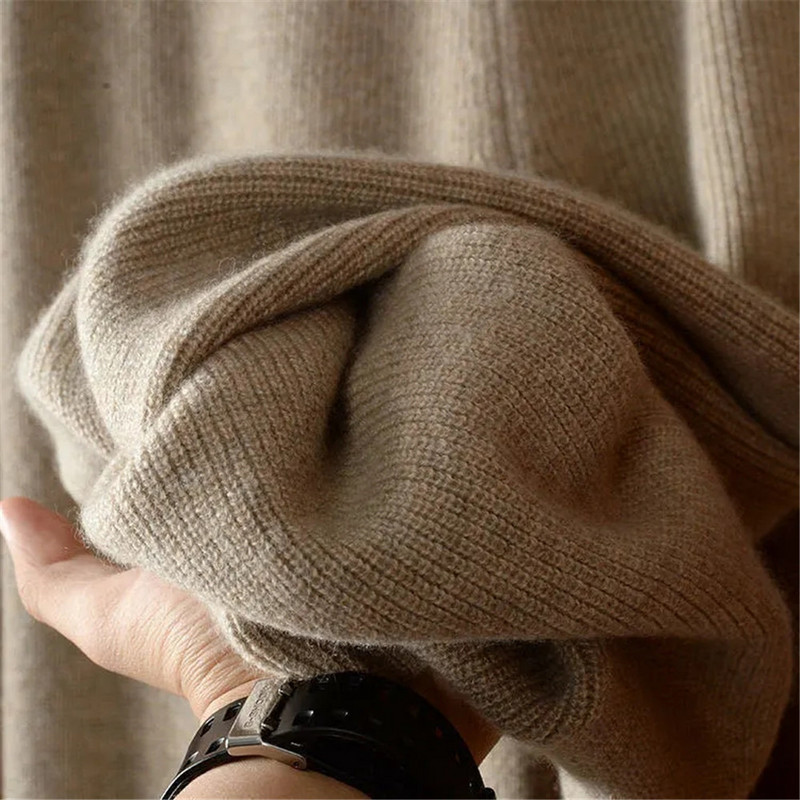 Κορδόνι φαρδύ πόδι Ζεστό χοντρό πλεκτό παντελόνι Φθινοπωρινό Χειμώνα χαλαρό casual ίσιο παντελόνι Κορεάτικο Harajuku ελαστικό ψηλόμεσο παντελόνι