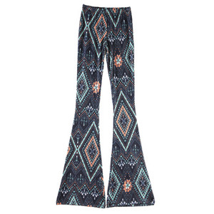 Καλοκαιρινό γυναικείο παντελόνι Flare 2022 Ελαστικό ύφασμα λείανσης μέσης Λεπτό λεπτό παντελόνι σε όλο το μήκος Casual