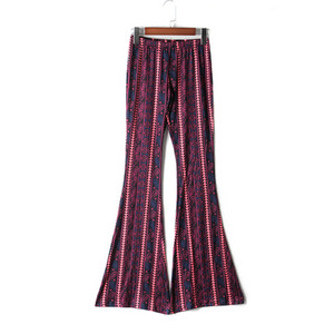 Καλοκαιρινό γυναικείο παντελόνι Flare 2022 Ελαστικό ύφασμα λείανσης μέσης Λεπτό λεπτό παντελόνι σε όλο το μήκος Casual