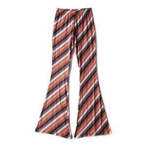 Καλοκαιρινό γυναικείο παντελόνι Flare 2022 Ελαστικό ύφασμα λείανσης μέσης Λεπτό λεπτό παντελόνι σε όλο το μήκος Casual