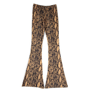 Καλοκαιρινό γυναικείο παντελόνι Flare 2022 Ελαστικό ύφασμα λείανσης μέσης Λεπτό λεπτό παντελόνι σε όλο το μήκος Casual