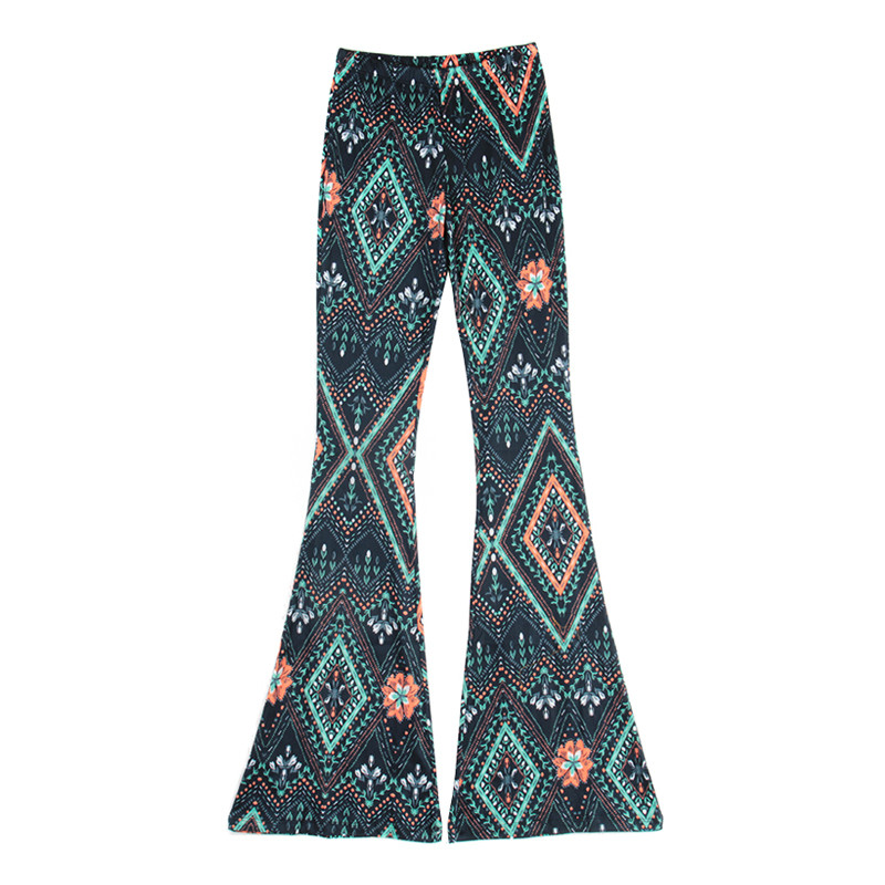 Καλοκαιρινό γυναικείο παντελόνι Flare 2022 Ελαστικό ύφασμα λείανσης μέσης Λεπτό λεπτό παντελόνι σε όλο το μήκος Casual