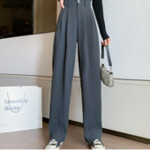 Ležerne hlače Ženska ulična odjeća S-3XL Opuštene Jednostavan jednobojni dizajn Mopping Ljeto 2022. pune dužine u korejskom stilu s visokim strukom Sve za sve