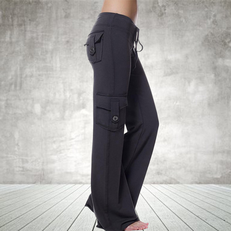 Fall Street Fashion Pants Elastne vöökoht ühevärvilised püksid, mis sobivad ostlemiseks