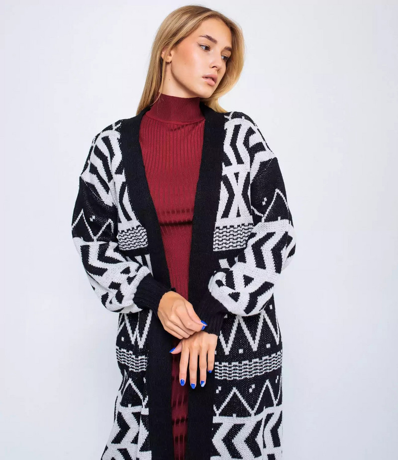 Vintage Color Block Πλεκτό Γυναικείο Ζακέτα Άνοιξη 2023 Άνοιξη Φθινόπωρο Χειμώνας πουλόβερ Μακριά Εξωτερικά Ενδύματα Maxi Y2k Παλτό Πουλόβερ