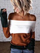 Fitshinling Off Shoulder Γυναικεία πλεκτά πουλόβερ Φθινοπωρινό πουλόβερ Σέξι λεπτό συνονθύλευμα πουλόβερ Bohemian Holiday πουλόβερ 2022 Νέο