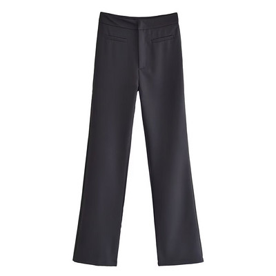 NORPOJIN Γυναικείο Παντελόνι Ψηλόμεσο Flare Leg 6 Χρωμάτων Παντελόνι Γυναικείο Κομψό Γυναικείο Επίσημο Παντελόνι 2022 Νέο