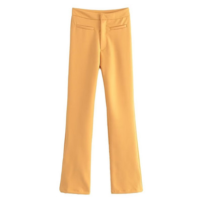 NORPOJIN Γυναικείο Παντελόνι Ψηλόμεσο Flare Leg 6 Χρωμάτων Παντελόνι Γυναικείο Κομψό Γυναικείο Επίσημο Παντελόνι 2022 Νέο