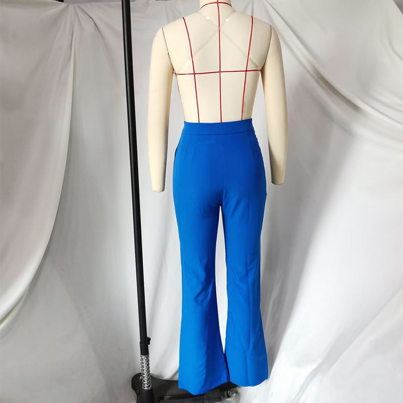 NORPOJIN Γυναικείο Παντελόνι Ψηλόμεσο Flare Leg 6 Χρωμάτων Παντελόνι Γυναικείο Κομψό Γυναικείο Επίσημο Παντελόνι 2022 Νέο