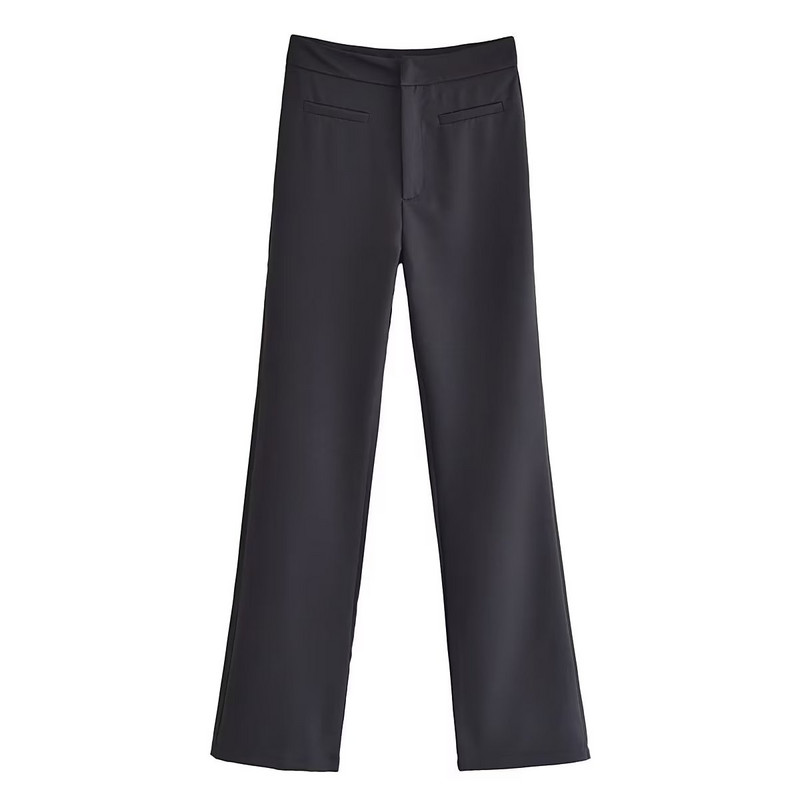 NORPOJIN Γυναικείο Παντελόνι Ψηλόμεσο Flare Leg 6 Χρωμάτων Παντελόνι Γυναικείο Κομψό Γυναικείο Επίσημο Παντελόνι 2022 Νέο