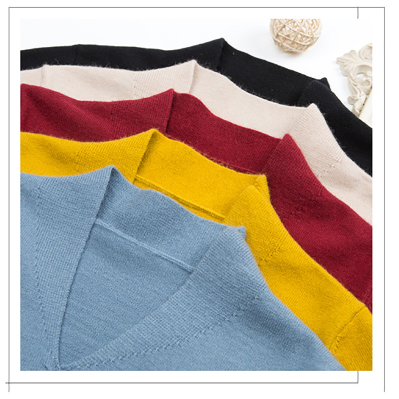 Νέο χειμωνιάτικο φθινοπωρινό πουλόβερ πλεκτό με λαιμόκοψη σε V casual πουλόβερ Γυναικεία μακρυμάνικα γυναικεία ρούχα Γυναικεία πουλόβερ πουλόβερ πουλόβερ πουλόβερ Mujer