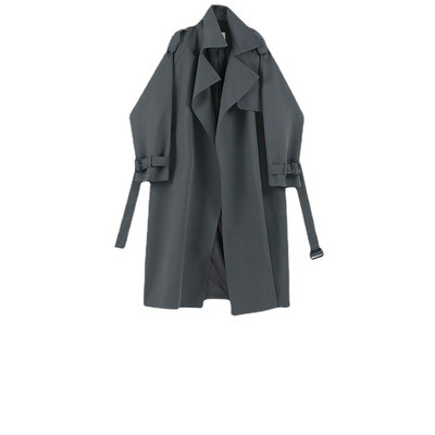 Capac subțire haină de modă, rezistentă la vânt, haină de primăvară și toamnă pentru bărbați, jachetă lungă de lână subțire, haină de piele pentru bărbați, haină cardigan