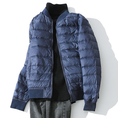 NewBang Ανδρικό εξαιρετικά ελαφρύ πουπουλένιο τζάκετ Ανδρικό ζεστό χειμωνιάτικο παλτό για μπέιζμπολ Ελαφρύ παλτό με πούπουλα