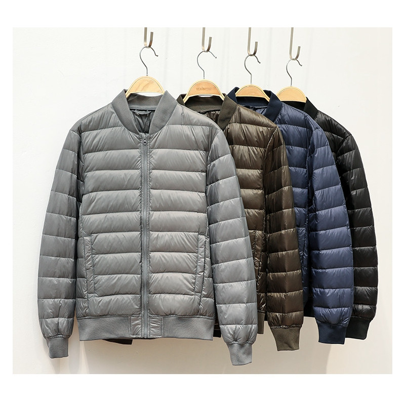 NewBang Ανδρικό εξαιρετικά ελαφρύ πουπουλένιο τζάκετ Ανδρικό ζεστό χειμωνιάτικο παλτό για μπέιζμπολ Ελαφρύ παλτό με πούπουλα