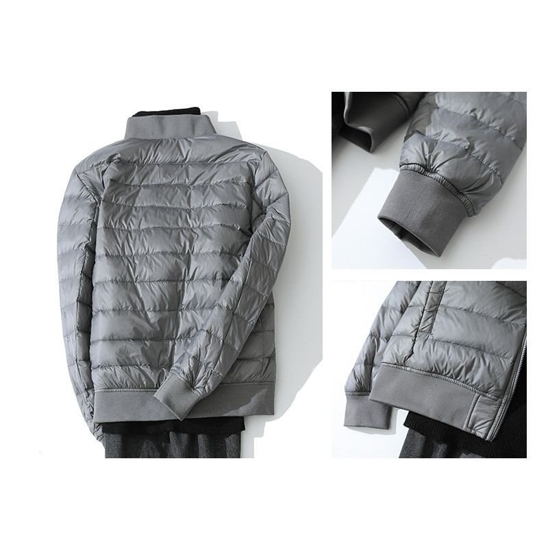 NewBang Ανδρικό εξαιρετικά ελαφρύ πουπουλένιο τζάκετ Ανδρικό ζεστό χειμωνιάτικο παλτό για μπέιζμπολ Ελαφρύ παλτό με πούπουλα