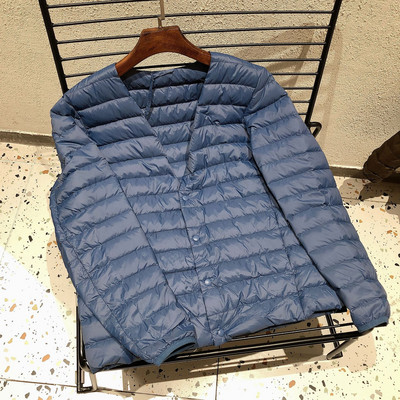 Ανδρικά μπουφάν ζεστά ρουφηξιά 2023 Νέο Φθινόπωρο Χειμώνας 90% Λευκό Πούπουλο Πάπιας Ελαφρύ συσκευασμένο Ανδρικό παλτό με μεταβλητή λαιμόκοψη σε σχήμα Ο