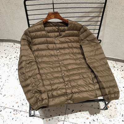 Ανδρικά μπουφάν ζεστά ρουφηξιά 2023 Νέο Φθινόπωρο Χειμώνας 90% Λευκό Πούπουλο Πάπιας Ελαφρύ συσκευασμένο Ανδρικό παλτό με μεταβλητή λαιμόκοψη σε σχήμα Ο