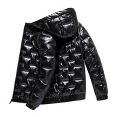 Talvine meeste jope Duck Down Parkas jakk Meeste paks soe lumeparka eemaldatav kapuutsiga mantel Tuulejope soojad mantlidZA442