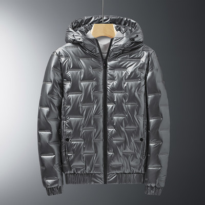 Talvine meeste jope Duck Down Parkas jakk Meeste paks soe lumeparka eemaldatav kapuutsiga mantel Tuulejope soojad mantlidZA442