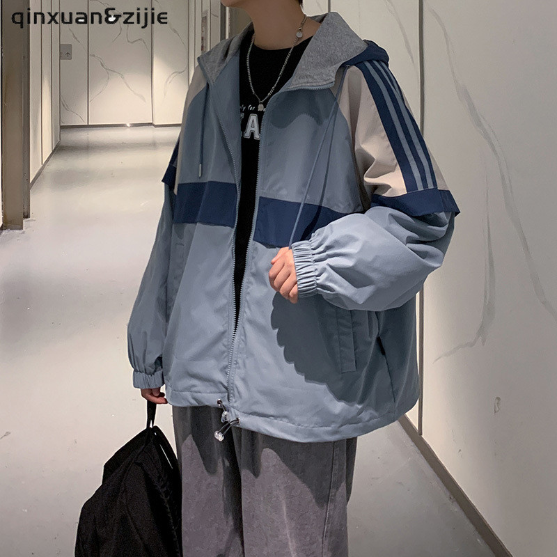 Ανδρικά μπουφάν Ανεμοδράστη Ζακέτα Ανδρικό Νέο Ιαπωνικό Στιλ Techwear με κουκούλα με κουκούλα Casual ρούχα Φθινόπωρο 2021 Dropshipping