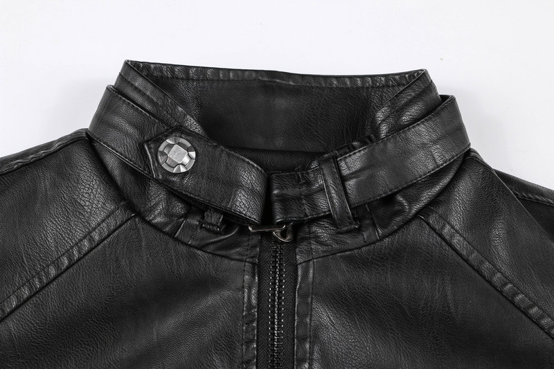 Μόδα CARANFIER Χειμερινό δερμάτινο μπουφάν Ανδρικά κολάρο Μοτοσικλέτας Πλυμένο ρετρό βελούδο ψεύτικα ρούχα Ανδρικά παλτό Ευρωπαϊκού μεγέθους