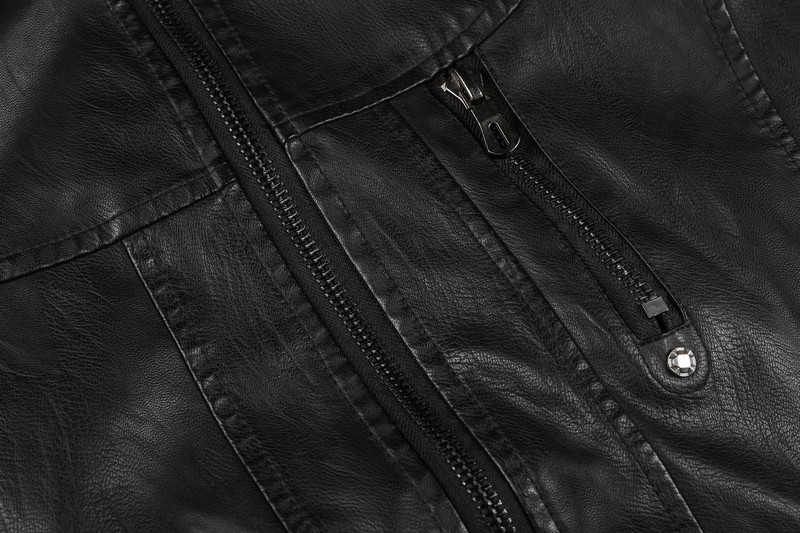 Μόδα CARANFIER Χειμερινό δερμάτινο μπουφάν Ανδρικά κολάρο Μοτοσικλέτας Πλυμένο ρετρό βελούδο ψεύτικα ρούχα Ανδρικά παλτό Ευρωπαϊκού μεγέθους