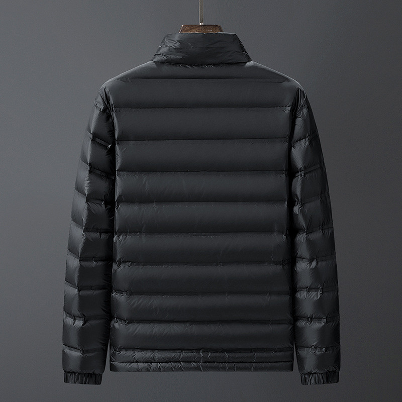 jesen zima nova muška lagana perjanica Modna mladenačka ležerna samostojeća ovratnica bijeli kaput s pačjim perjem XL 6XL 7XL 8XL