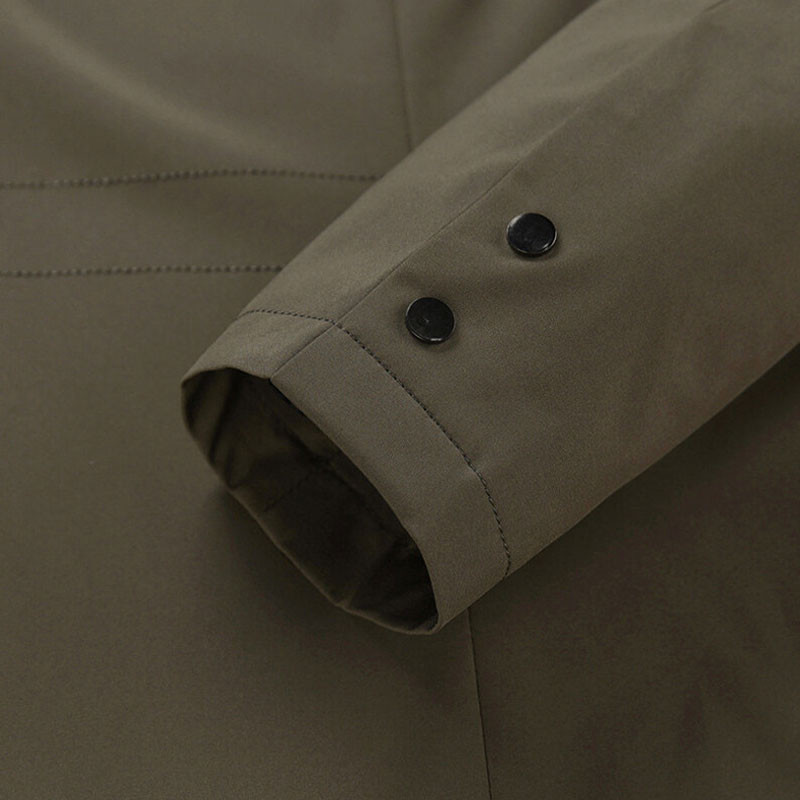 Meeste tuulejope Vintage must armee roheline kevad sügis äri kraavi meeste rinnaga retro klassikaline pikk mantel