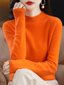 Aliselect Υψηλής ποιότητας γυναικείο πλεκτό πουλόβερ κασμίρ από μαλλί Merino με μακρύ μανίκι πουλόβερ Φθινοπωρινό μπλουζάκι