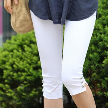 Γυναικεία βράκα Καλοκαιρινή λεπτή μέση Candy Color Stretch κολάν Capris Fashion Pencil Pants Crops για Γυναικεία Νέα