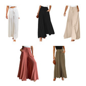 Fashion-forward Flowy παντελόνι για γυναίκες για κάθε περίσταση Παντελόνι από πολυεστέρα με λεπτό στυλ Γυναικείο παντελόνι για τα πόδια Flowy Orange s 1