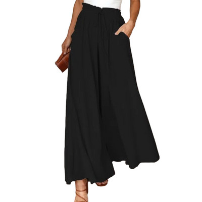 Fashion-forward Flowy παντελόνι για γυναίκες για κάθε περίσταση Παντελόνι από πολυεστέρα με λεπτό στυλ Γυναικείο παντελόνι για τα πόδια Flowy Orange s 1