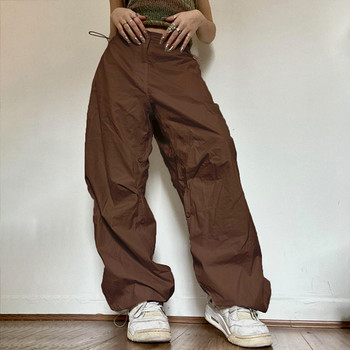 Y2k Cargo Παντελόνι Γυναικείο Φούτερ με χαμηλό κορδόνι Streetwear Vintage φαρδύ παντελόνι με φαρδύ πόδι Oversized Παντελόνι Jogger Φούτερ