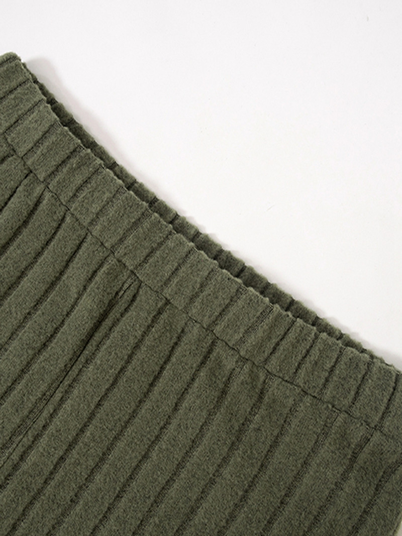 Γυναικείο παντελόνι ελαστικό στη μέση Dressy Casual Petite Tummy Control Καμπάνα κάτω με φουντωτό παντελόνι Bootcut Παντελόνι Streetwear