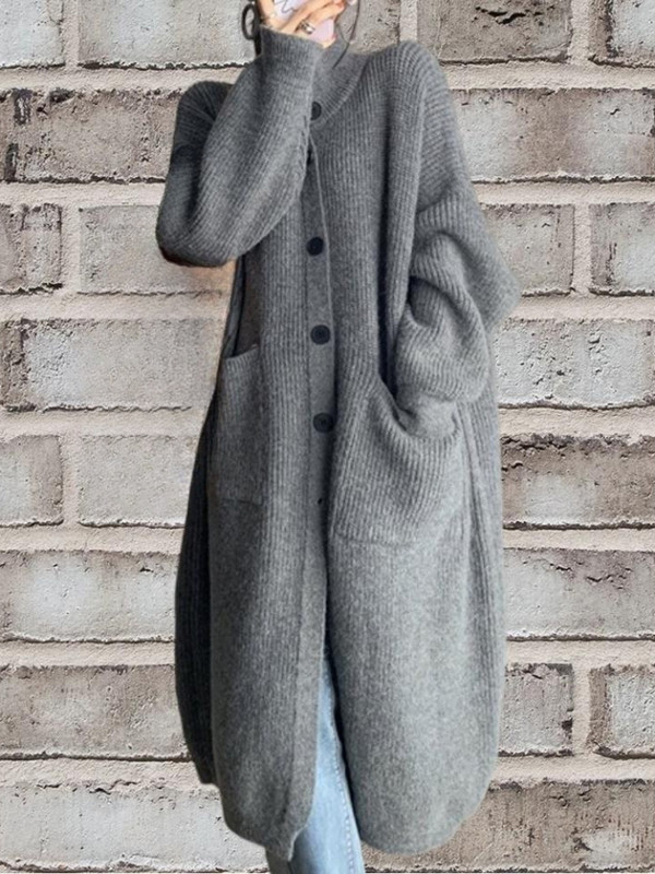 Pikk kootud kampsun naiste vintage 2023 tasku kevad-sügis talvetriibulised džemprid Ülerõivad kampsunid Y2k kampsun mantel jakk