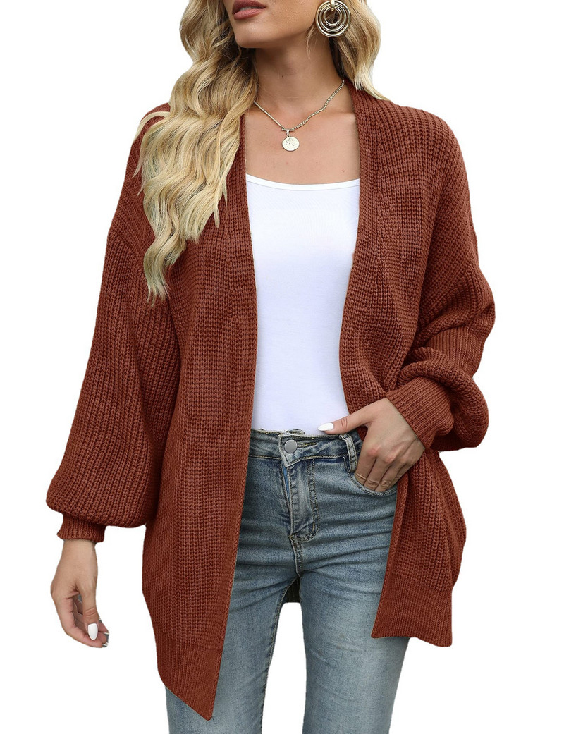 Γυναικεία πλεκτή ζακέτα με λαιμόκοψη με λαιμόκοψη Vintage 2023 Άνοιξη φθινόπωρο πουλόβερ Πανωφόρι πουλόβερ Y2k Παλτό πουλόβερ