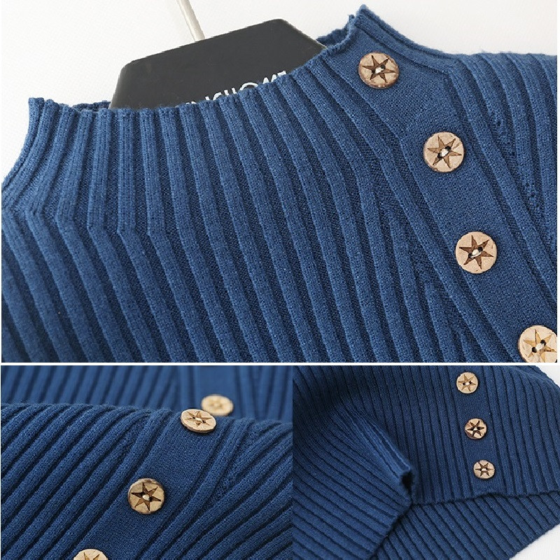 2023. aasta kevad, soonikuga naiste pulloverid, puuvillased pikkade varrukatega koolitüdruku kampsunid, pehmed ja mugavad veniv džemprid