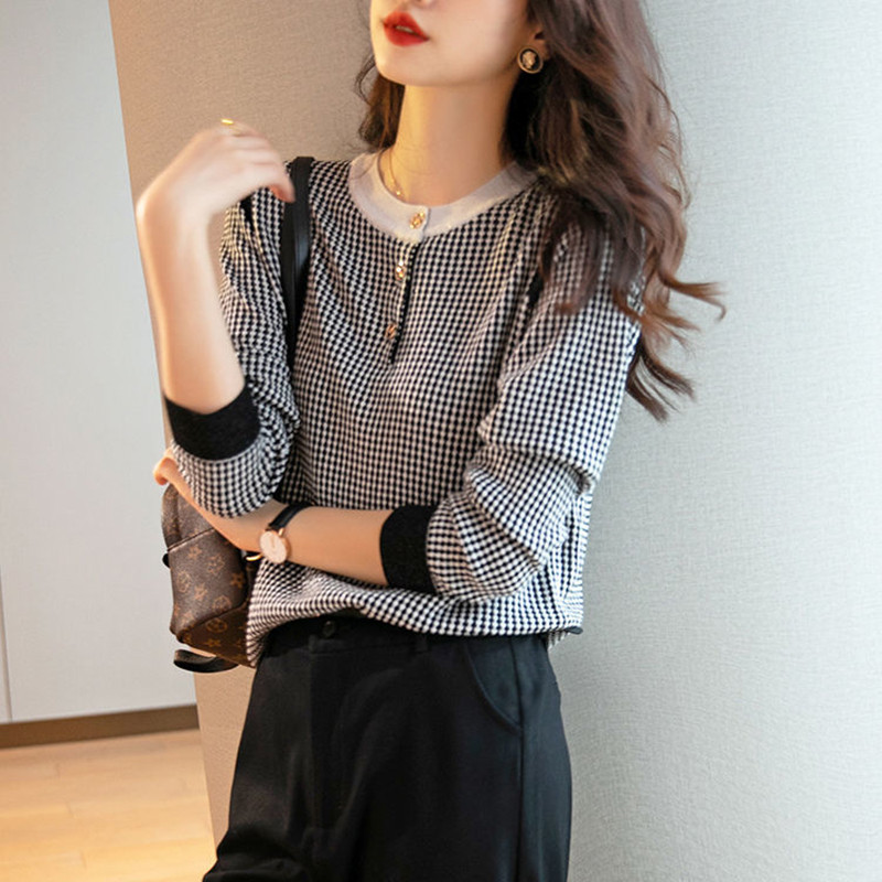 Pleteni pulover dugih rukava Ženski ležerni pulover s O-izrezom Ženski pleteni pulover u stilu proljeće i jesen