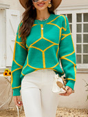 Μόδα μπλουζάκια 2023 Γυναικεία Κορεάτικα Φθινοπωρινά Χειμώνας Νέα Μακρυμάνικα Κορυφαία Πουλόβερ Φαρδιά Casual Πλεκτό Πουλόβερ Υπερμεγέθη Γυναικεία πουλόβερ