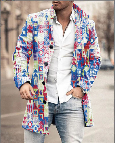 Δημοφιλές παλτό 2022 Ευρωπαϊκό και Αμερικάνικο Χειμώνα Νέο μάλλινο γιακά Ανεμοδράστη με μεσαία μακριά τσέπη casual παλτό