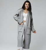 Pikk kootud kardigan naiste plusssuuruses Vintage 2023 tasku kevad sügistalv džemprid ülerõivad kampsunid Y2k kampsun mantel jakk