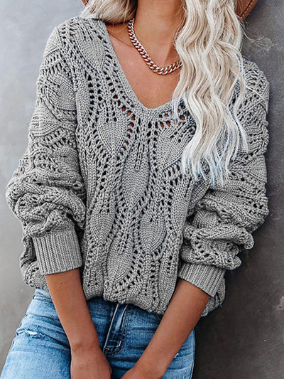 Fitshinling πουλόβερ με λαιμόκοψη V λαιμόκοψη πουλόβερ Γυναικεία πλεκτά ρούχα Φθινοπωρινά μπλουζάκια Μόδα Casual Slim Jumper Pulls Femme 2023