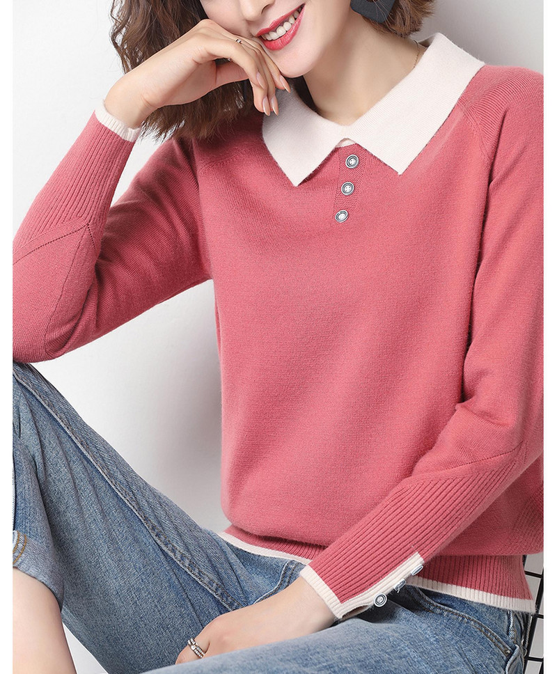 Lihtne õhuke naiste kampsun Sügis, kevad Korea mood Kootud Pulloverid Must Valge Kampsun Pehmed Pusad Naiste Pull