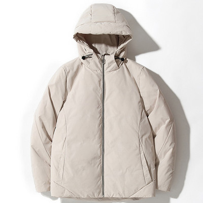 MRMT 2023 Ολοκαίνουργιο Leisure μονόχρωμο Χειμερινό σημείο Ζεστό συνηθισμένο νεανικό φερμουάρ Βαμβακερό γκρι πουπουλ Μπουφάν για άνδρες