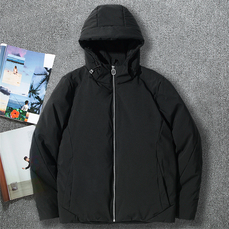 MRMT 2023 Ολοκαίνουργιο Leisure μονόχρωμο Χειμερινό σημείο Ζεστό συνηθισμένο νεανικό φερμουάρ Βαμβακερό γκρι πουπουλ Μπουφάν για άνδρες