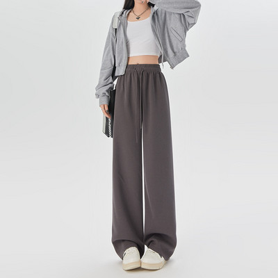 2023. aasta kevade vabaaja dressipüksid naiste puuvillased pikad laia säärega püksid püksid kõrge vöökohaga püksid korea stiilis