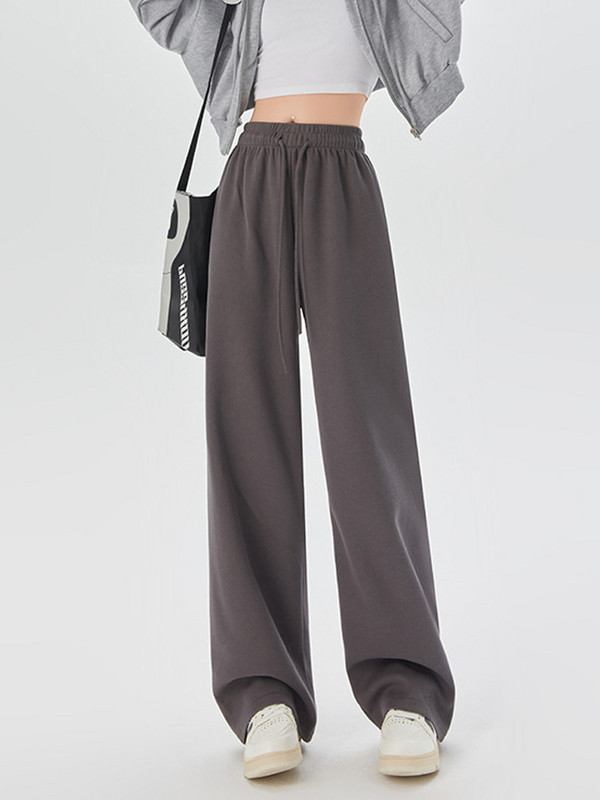 2023. aasta kevade vabaaja dressipüksid naiste puuvillased pikad laia säärega püksid püksid kõrge vöökohaga püksid korea stiilis