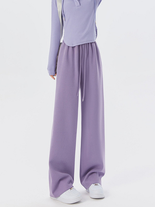 2023. aasta kevade vabaaja dressipüksid naiste puuvillased pikad laia säärega püksid püksid kõrge vöökohaga püksid korea stiilis